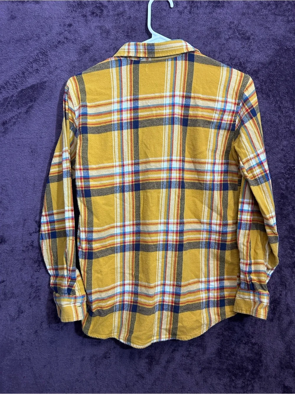 Old Navy Mustard Yellow Plaid Button-Down Shirt